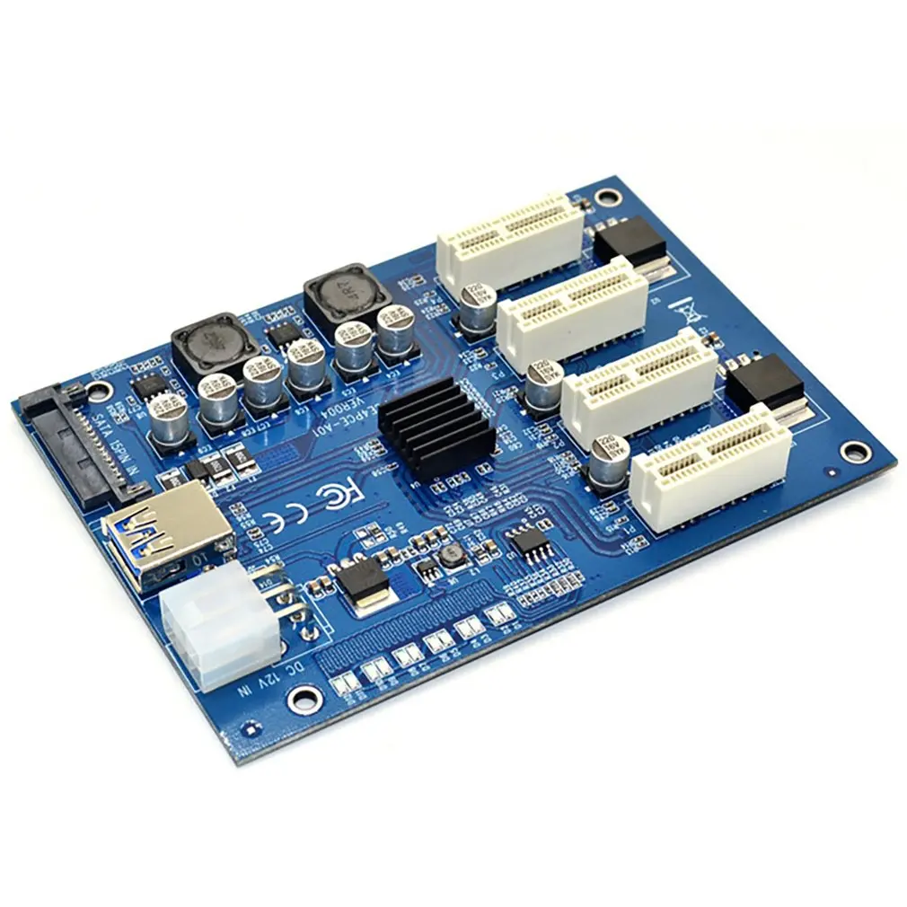 pcie к pci express 1to 4 слот переходная карта mi