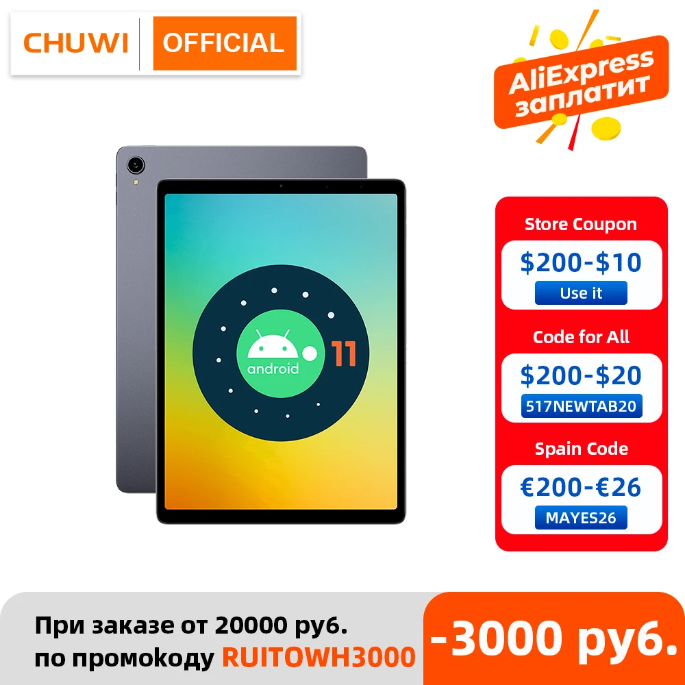 [World Premiere] Tablet PC CHUWI HiPad Plus, Android 11 OS, 11