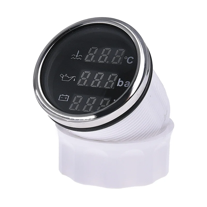 3 в 1 цифровой дисплей Температура воды + давление масла напряжение с