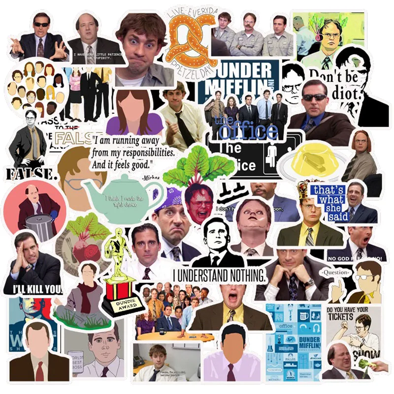50PCS Friends B 50 шт. наклейка «Друзья» сериал шоу подарки для на чемодан DIY ноутбук гитара скейтборд телефон водонепроницаемый стикер s - Цвет: 50PCS Friends B