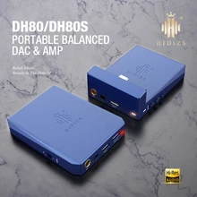 Hidizs DH80/DH80S USB DAC/AMP Portable Balanced with MQA Support Aluminum Alloy CNC Shell 3 Level Gain Selection for Phone/Dap