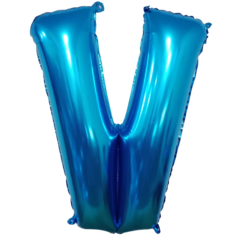 40 дюймов синие английские фольгированные шары с буквенным принтом для дня