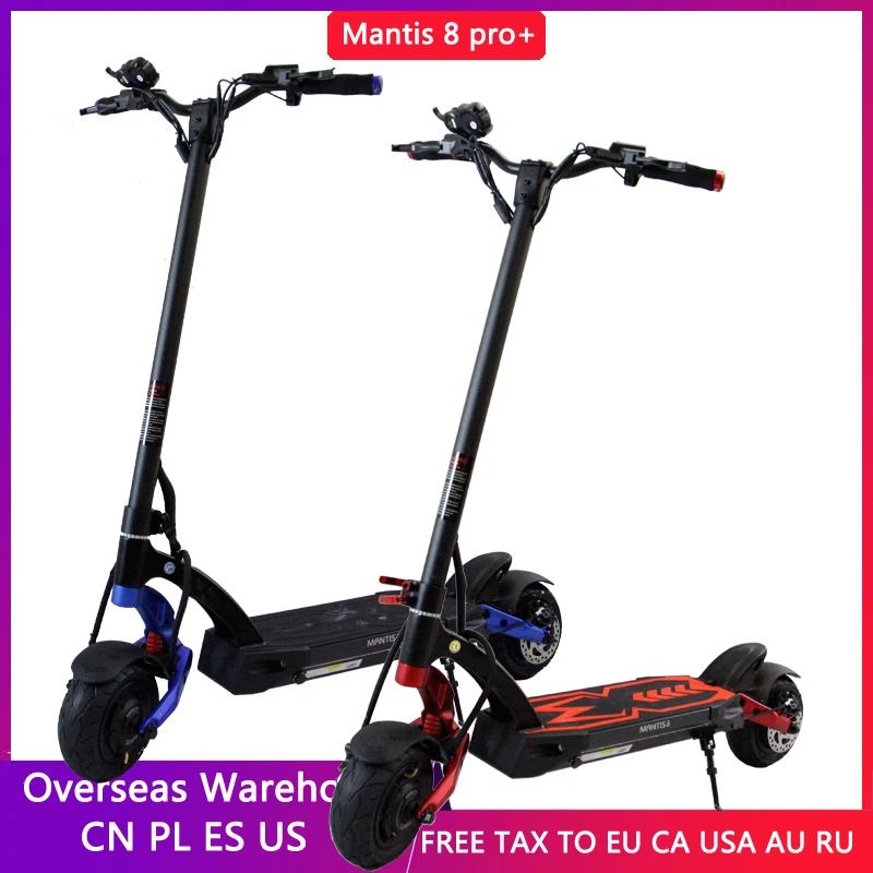 

VAT Exemption 2022 KB Mantis 8 Pro+ Electric scooter 48V 24.5AH LG/Samsung Dual Motors 8inch Kickscooter Full Hydraulic Brake