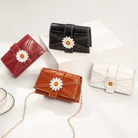 mini flap crossbody bags for women small messenger chain bags for girls should bags with flower pu leather hangbags fashion