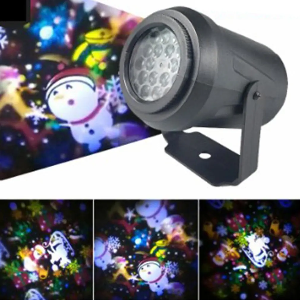 

Christmas Laser Projector Indoor Outdoor Light 16 Patterns For Christmas New Year Stage Disco Home Party Decor High-brightness