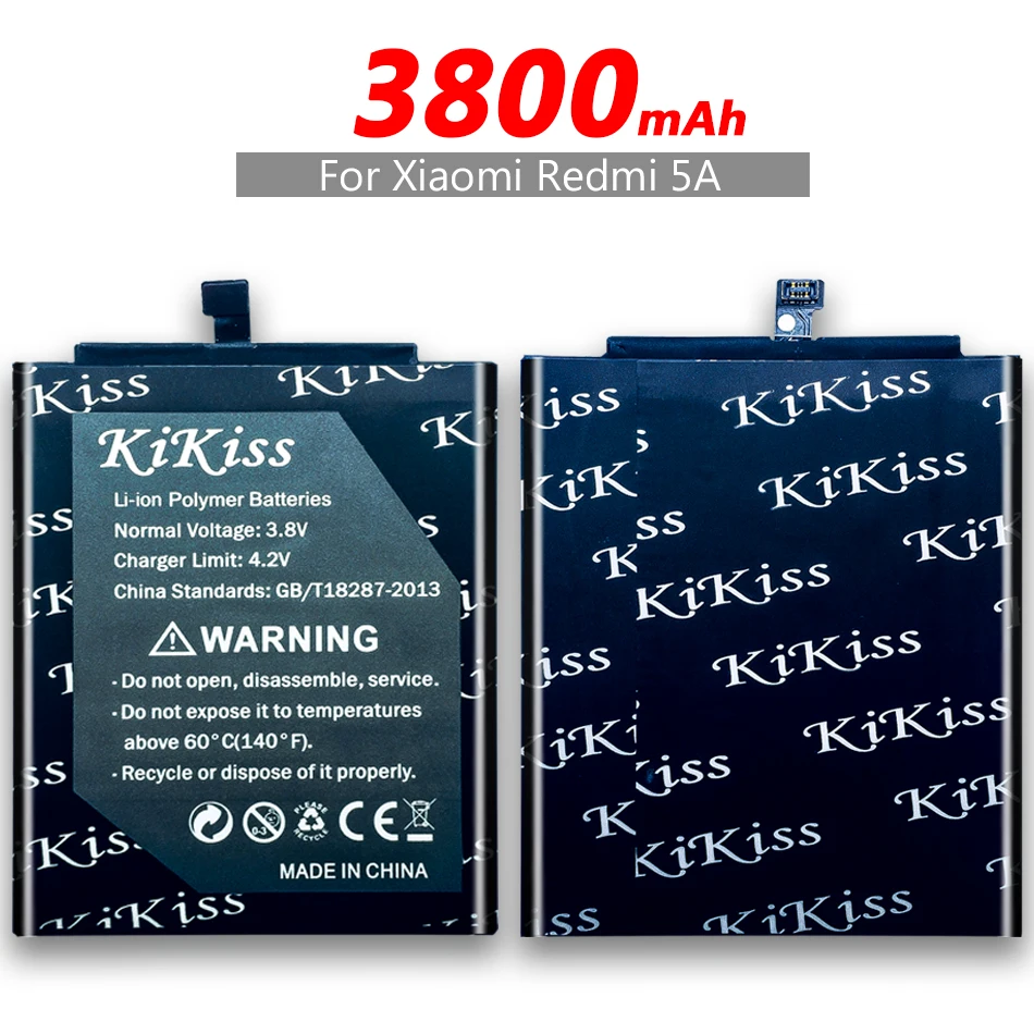 Бесплатный инструмент аккумулятор KiKiss BN30 BN31 BN34 для Xiao mi Red mi 4A/Red mi 5A/Red mi Note 5A/Red mi Note 5A Pro Аккумулятор для Xiao mi 5X mi 5X
