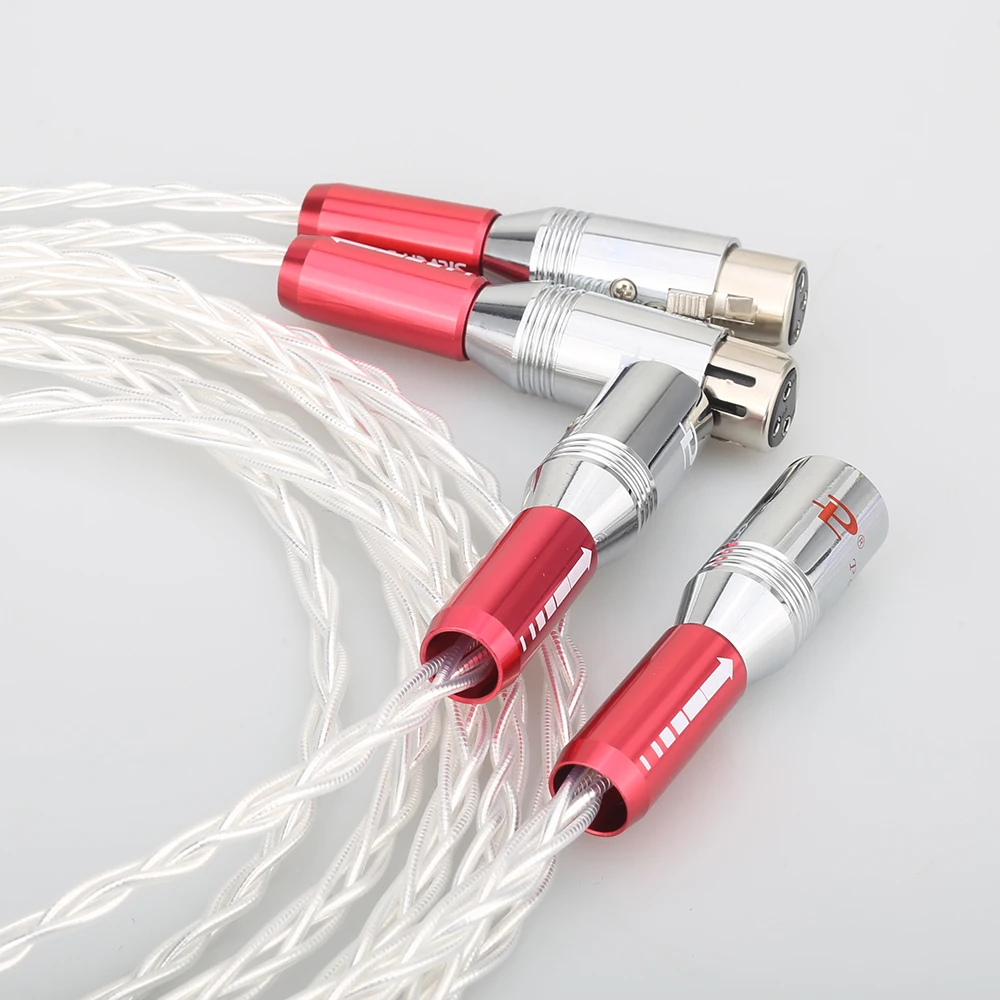 Пара высокого качества OCC посеребренный XLR аудио кабель hifi баланс 1 м 5 |