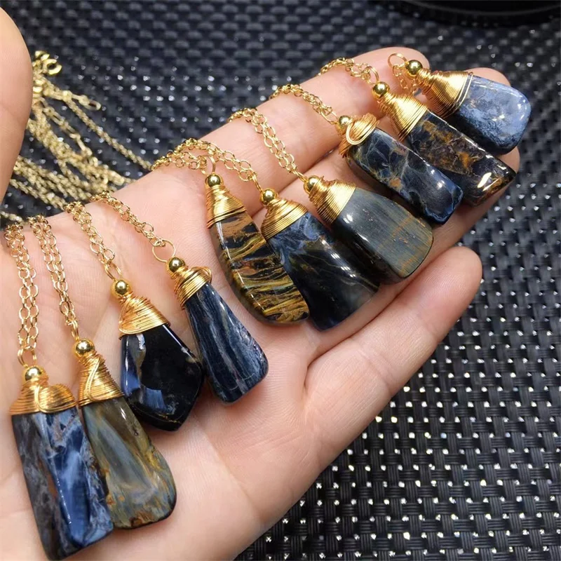 

1PCS Natural Crystal Necklace Peter Stone Quartz Crystal Fashion Pendant Chains Necklace Fashion Charms Pendant