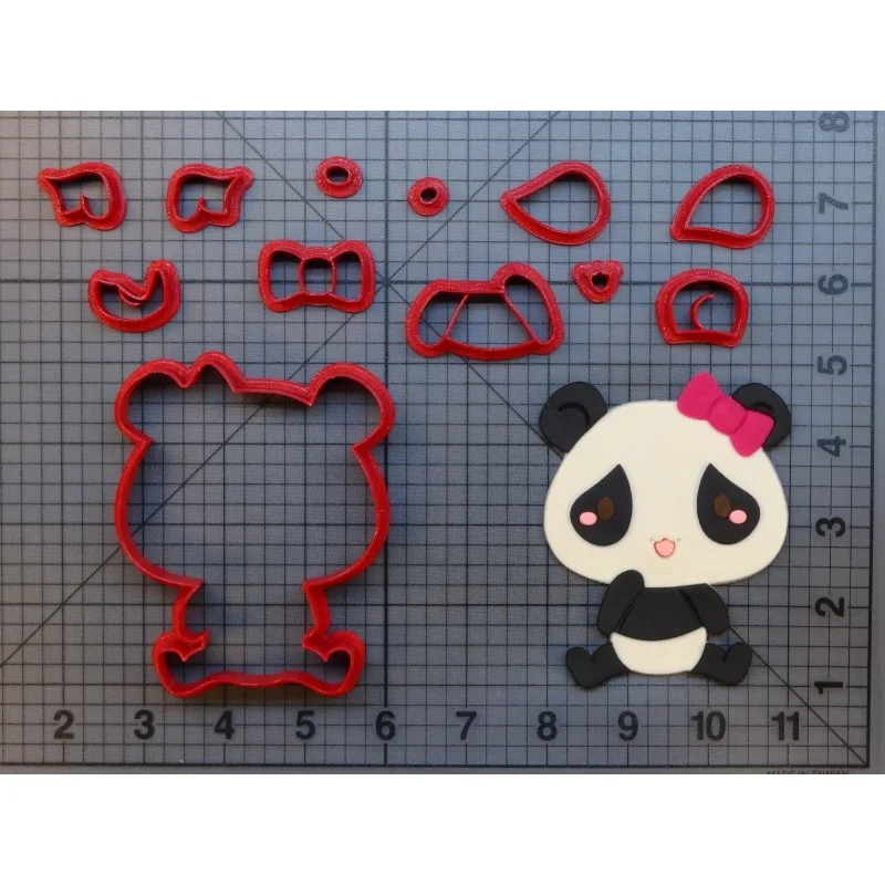 Пижама Чиби малыш панда лицо помадка форма красная десен паста резак детский