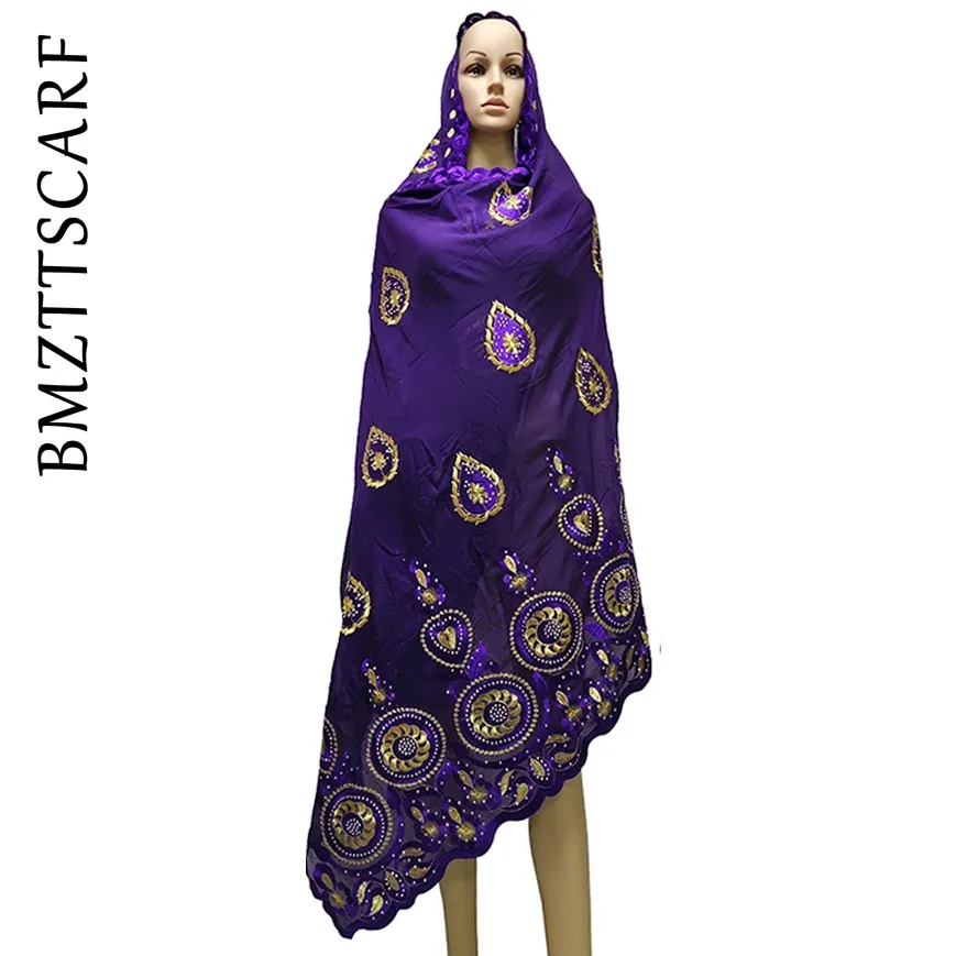 Новая африканская Женская шаль мусульманская вышивка круглый дизайн большой