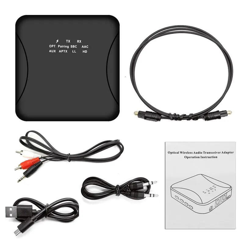 

AIXXCO Bluetooth Transmitter Audio Receiver Stereo Bluetooth 5.0 2-in-1 Transmitter Receiver