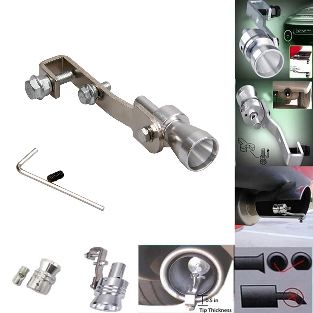 Автомобильный турбо звуковой свисток выхлопная труба отдув глушитель клапана BOV