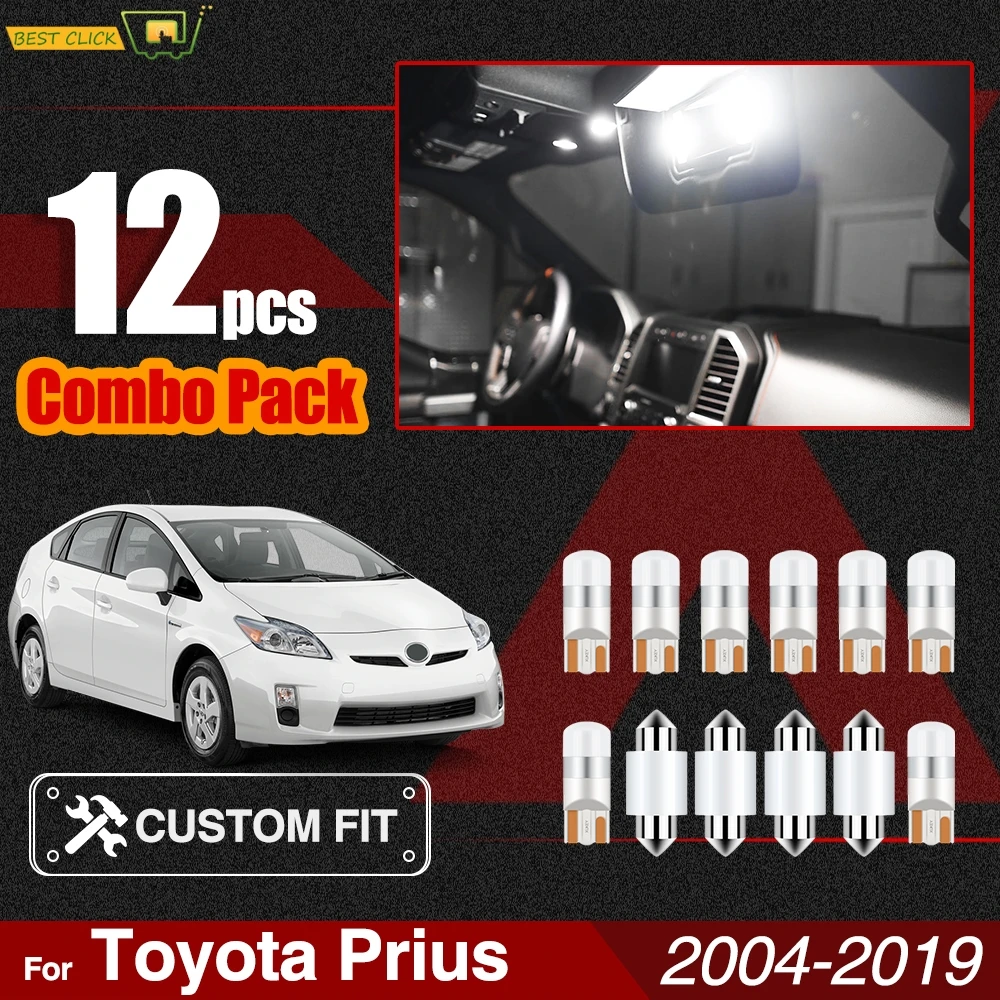 Xukey белые светодиодные лампы для освещения салона автомобиля комплект Toyota Prius 2004