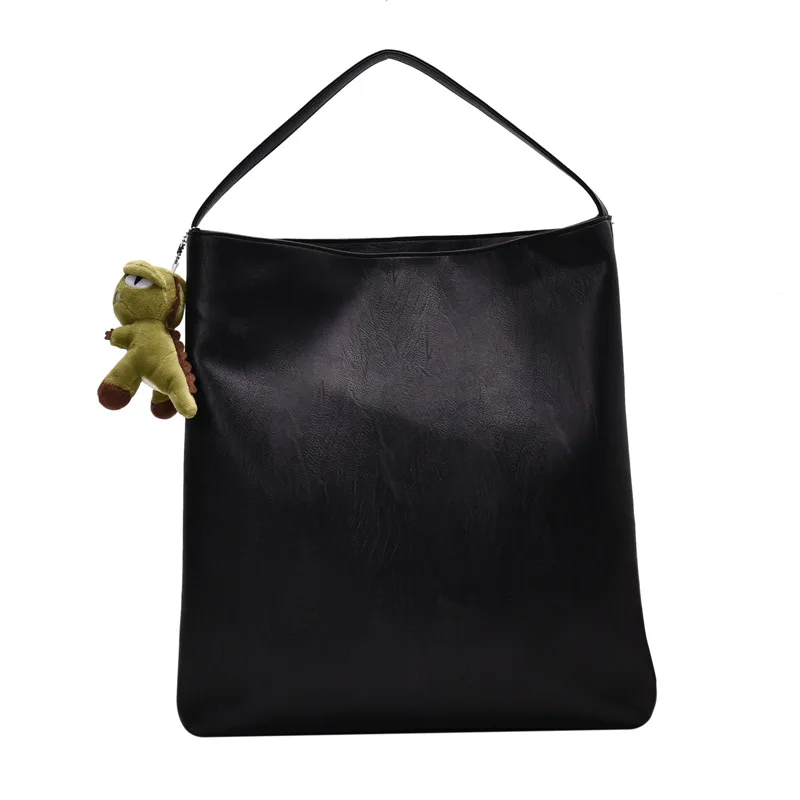 

Simple Pu Leather Shoulder Bag Autumn and Winter Large-capacity Handbags Girl Bag 2020 New Atmosphere Fashion Messenger Bag