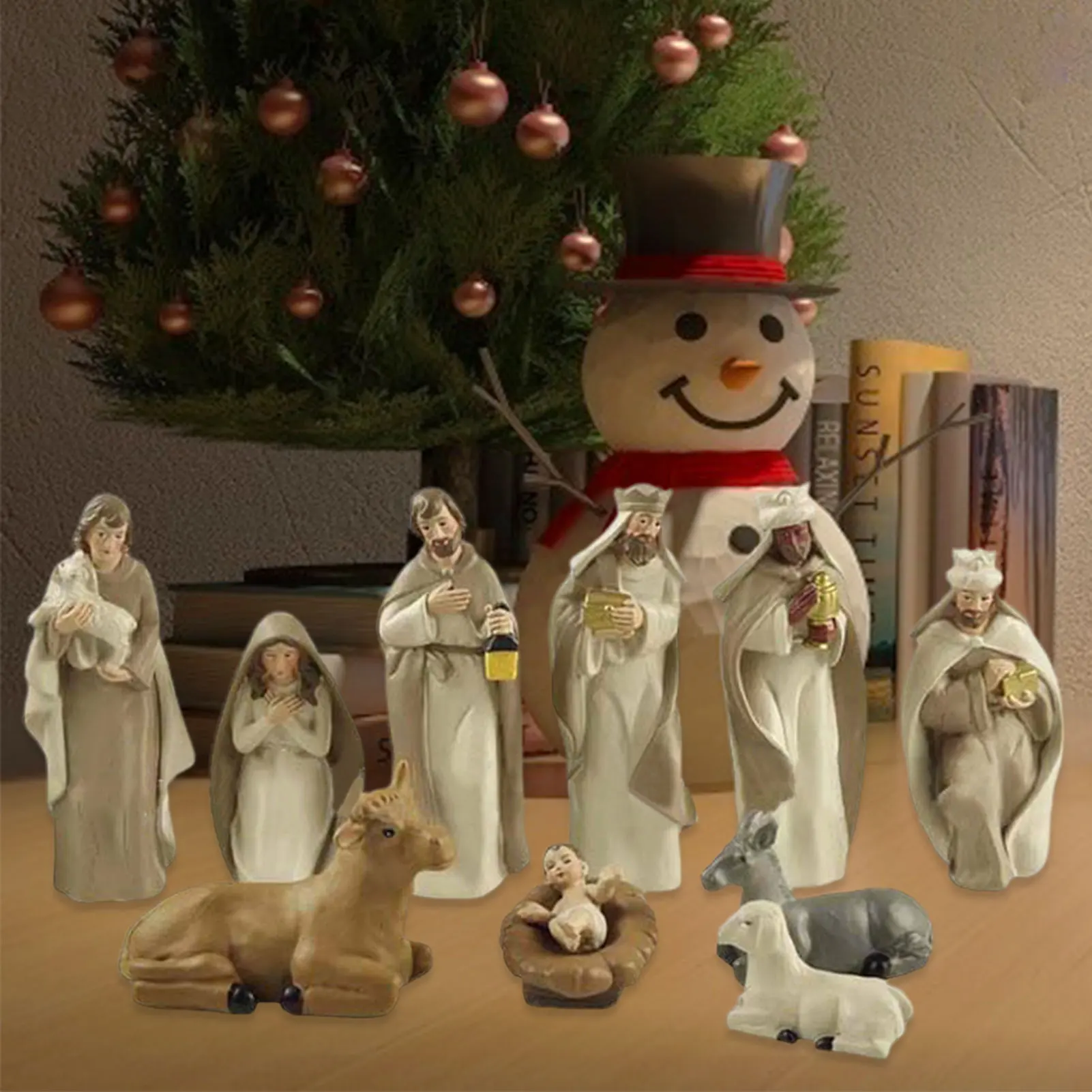 

Statue of Jesus Decoration Gifts Scene of the Nativity of Jesus Resin Crafts Living Room Decorations Household Decoration Tools