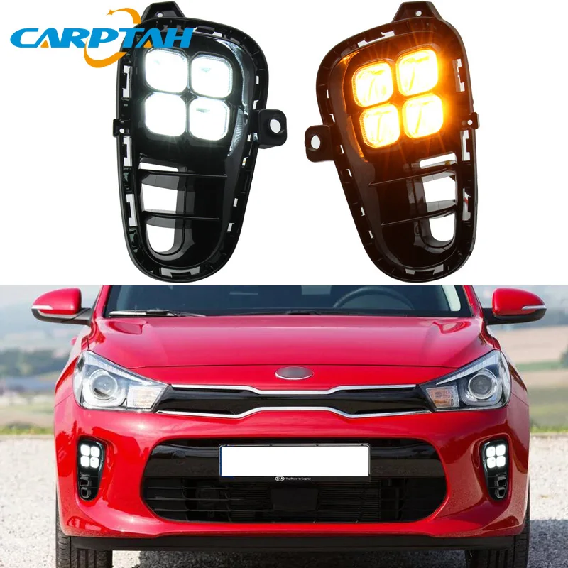 2 шт. Желтый поворотный сигнал для Kia Rio K2 2018 2019 2020|Фара авто в сборе| |