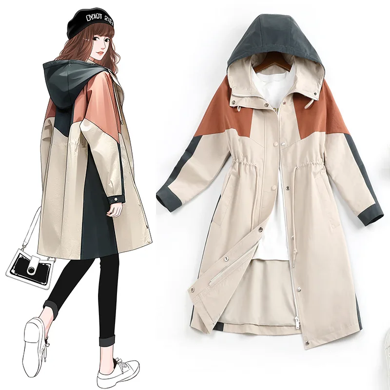 Женская свободная ветровка большого размера новая стильная тонкая куртка с