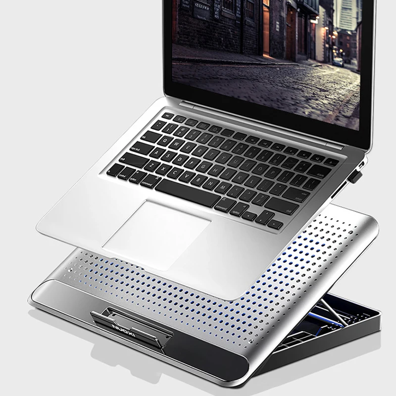 Quiet Fans Laptop Cooler Laptop Cooling Pad 6Speed Adjustable Notebook Gaming Cooler Stand Holder with 2 USB Ports for 12-17inch Quiet Fans Laptop Cooler Laptop Cooling Pad 6Speed Adjustable Notebook Gaming Cooler Stand Holder with 2 USB Ports for 12-17inch