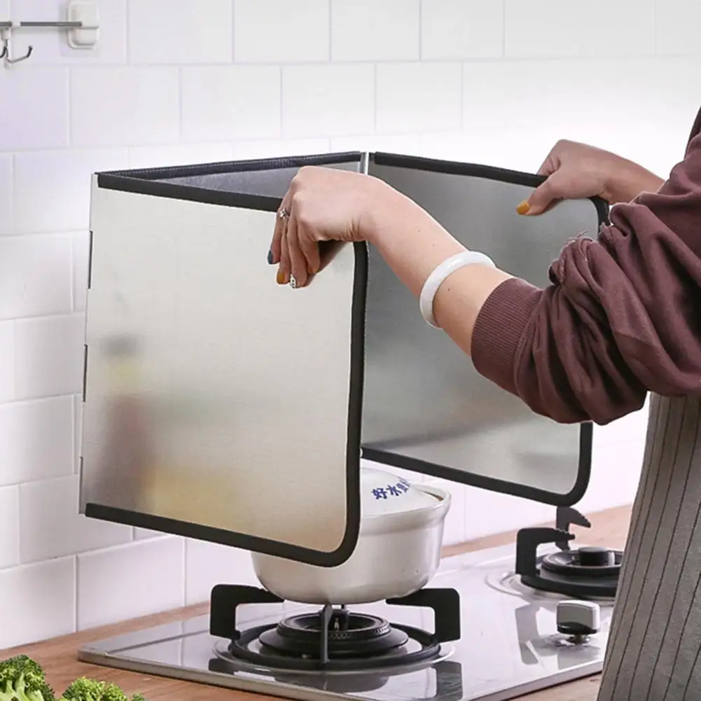 

Экран против брызг защита масляный анти-всплеск блок 3-сторонний брызги Щит гвардии плита перегородка теплоизоляция Кухня посуда