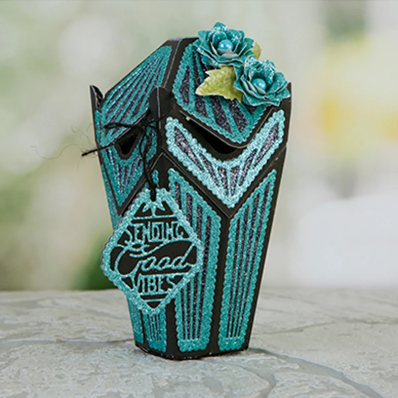 

JC Gift Box Case Metal Cutting Dies DIY for Scrapbooking Handmade Paper Card Make Stencil Craft Mold Mould Model Decor Design