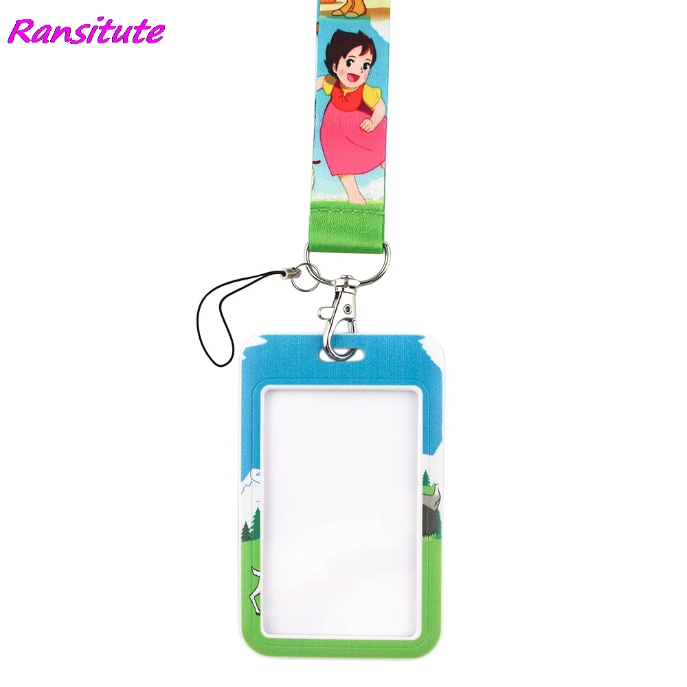 Ransitute R1682 мультфильм горные девушка ремешки удостоверение личности держатель