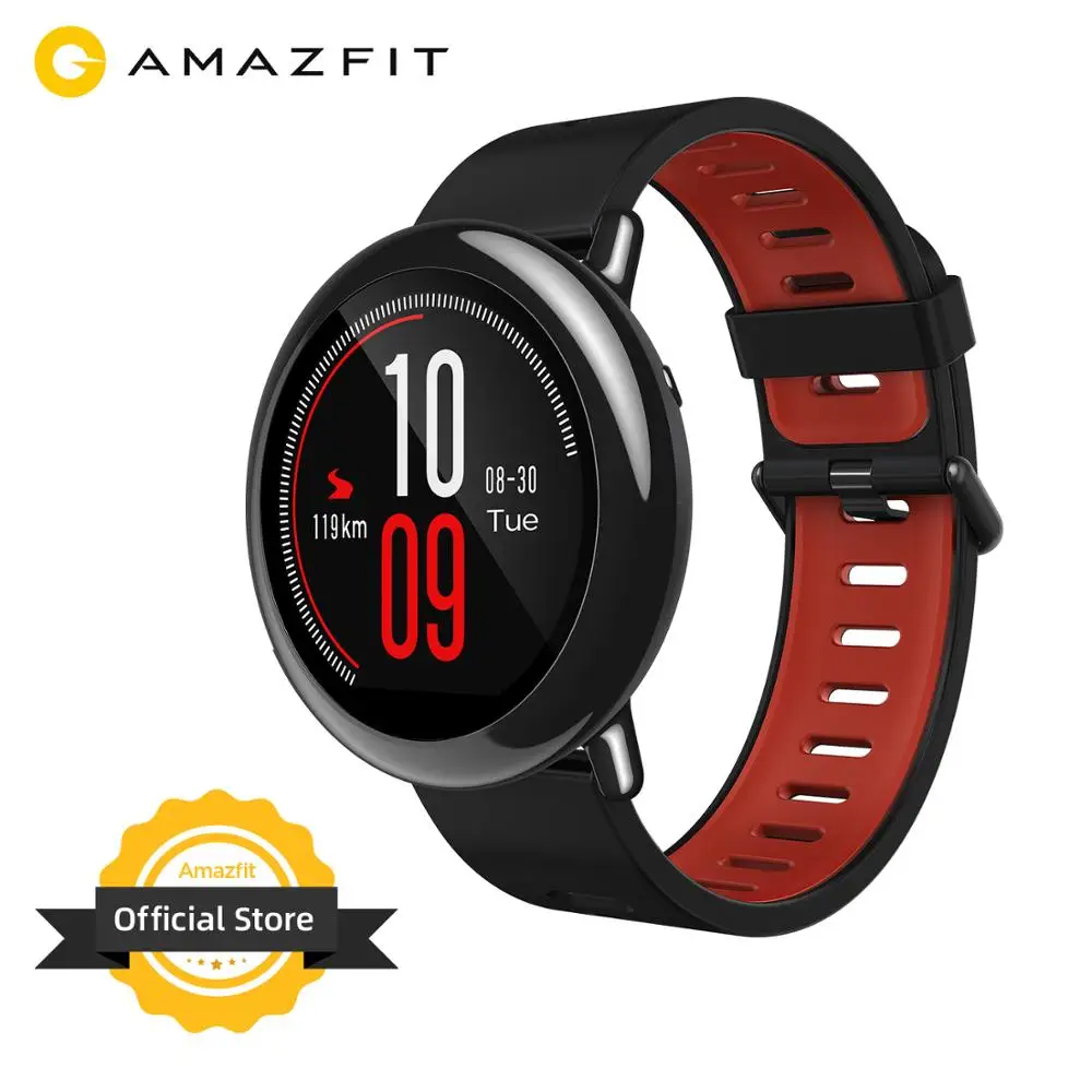 Смарт часы Amazfit Pace умные с Bluetooth музыкой GPS ГЛОНАСС пульсометром для телефонов