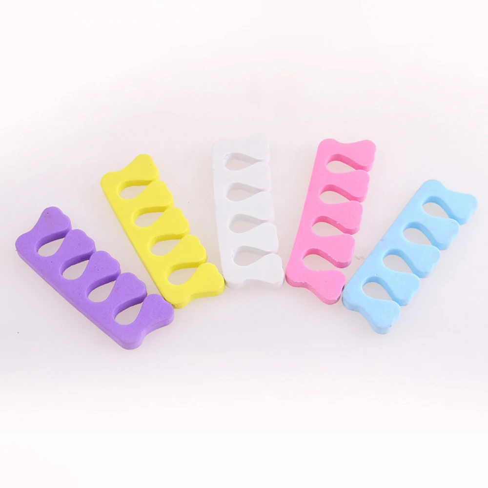 100 шт Розовый разделитель для пальцев Уход за ногами губка инструменты ногтей