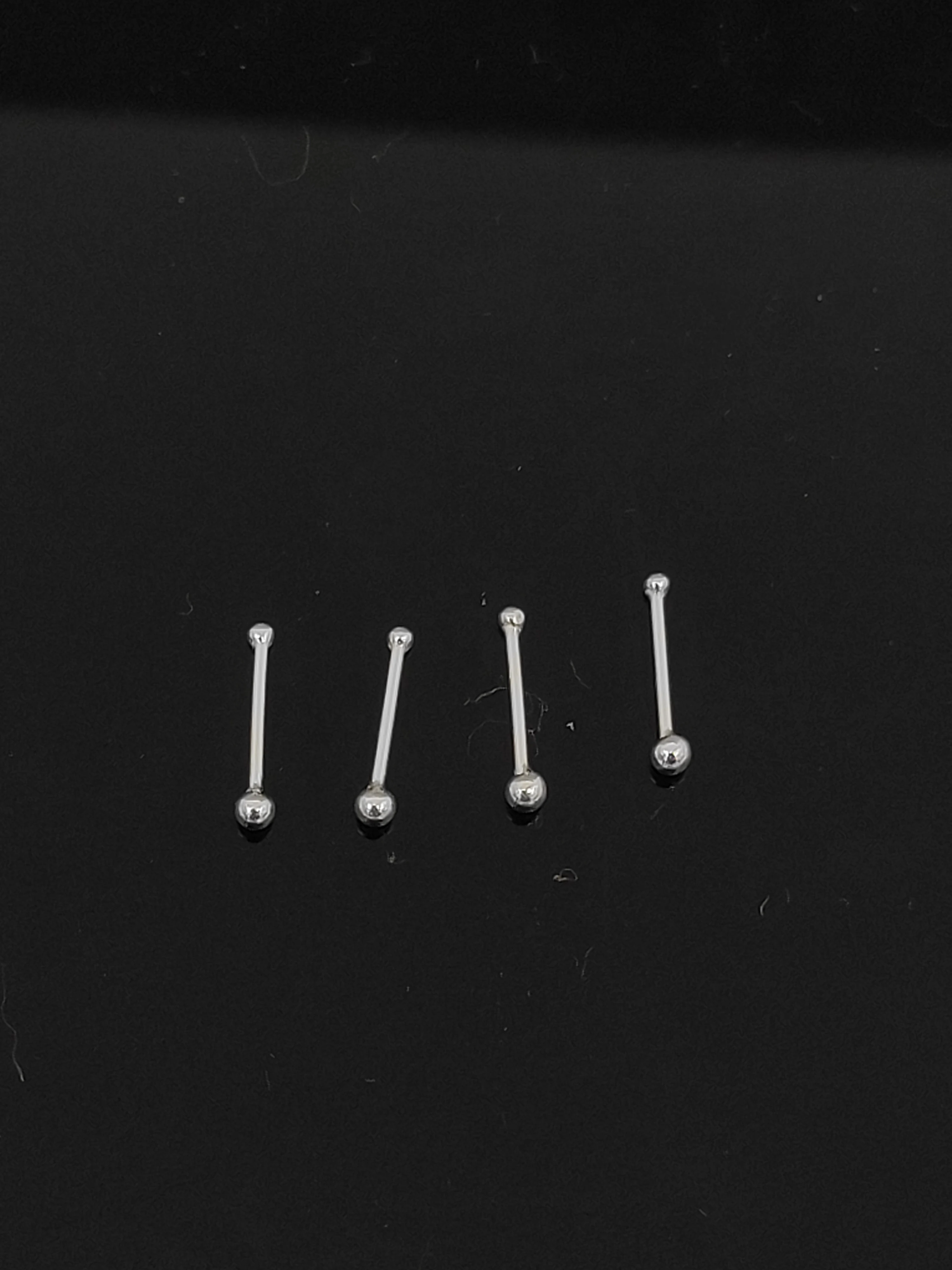 Wholesale 925 Sterling silver 1.5mm ball nose stud pin classic nostril piercing jewelry 100pcs/lot | Украшения и аксессуары