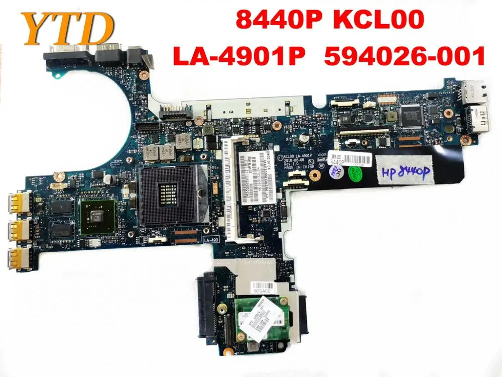 

Оригинальная материнская плата для ноутбука HP 8440P, 8440P, KCL00 LA-4901P 594026-001, протестирована, хорошая Бесплатная доставка