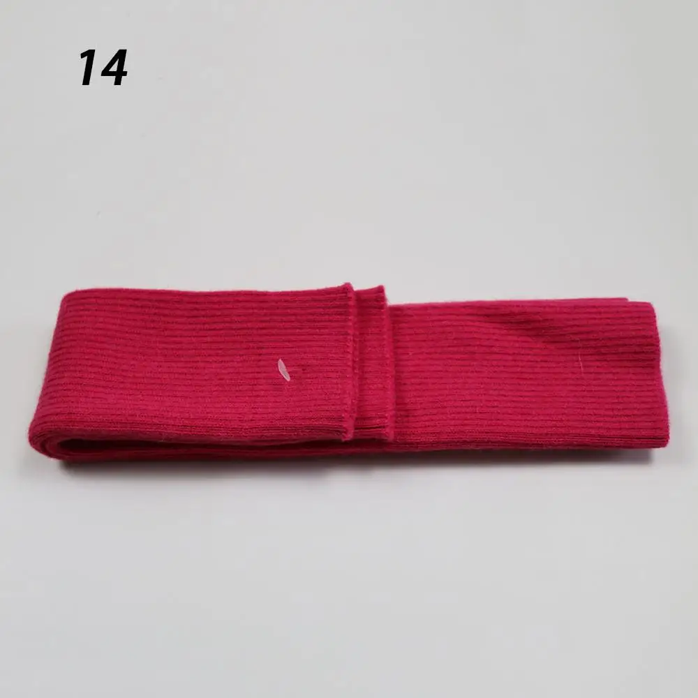 14-Rose Red Sparsil, женские зимние кашемировые длинные перчатки, одноцветные вязаные мягкие гетры для рук, женские осенние перчатки без пальцев, перчатки длиной 60 см - Цвет: 14-Rose Red