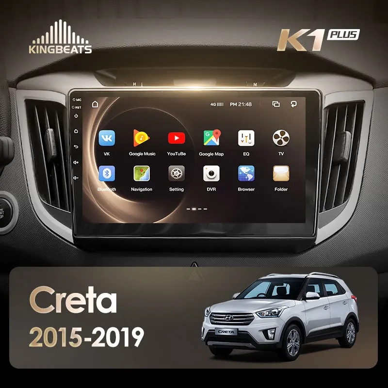 KingBeats штатное головное устройство for Hyundai Creta IX25 GPS Android 8.1 автомагнитола на андроид магнитола для Хендай Крета GS автомобильная мультимедиа Octa Core 8 core*1.8G DDR4 2G ROM