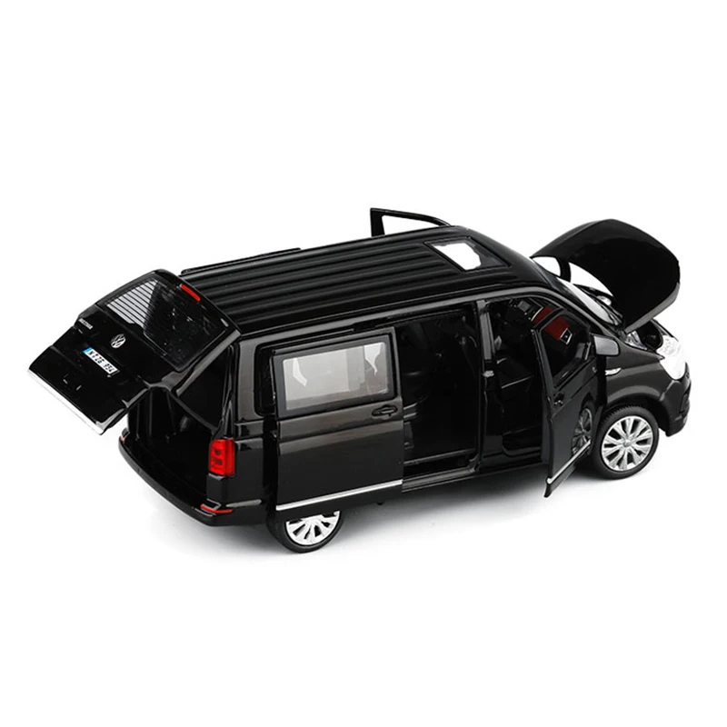 1:32 цинковый сплав автобус Volkswagen Multivan T6 Ван игрушечный автомобиль литой MPV Субару