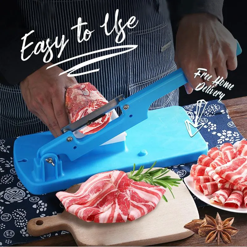 

Multifunctional Table Slicer Frozen Meat Cutting Machine Beef Herb Mutton Rolls Cutter Meat Slicer Vege Cutter Kitchen Tools