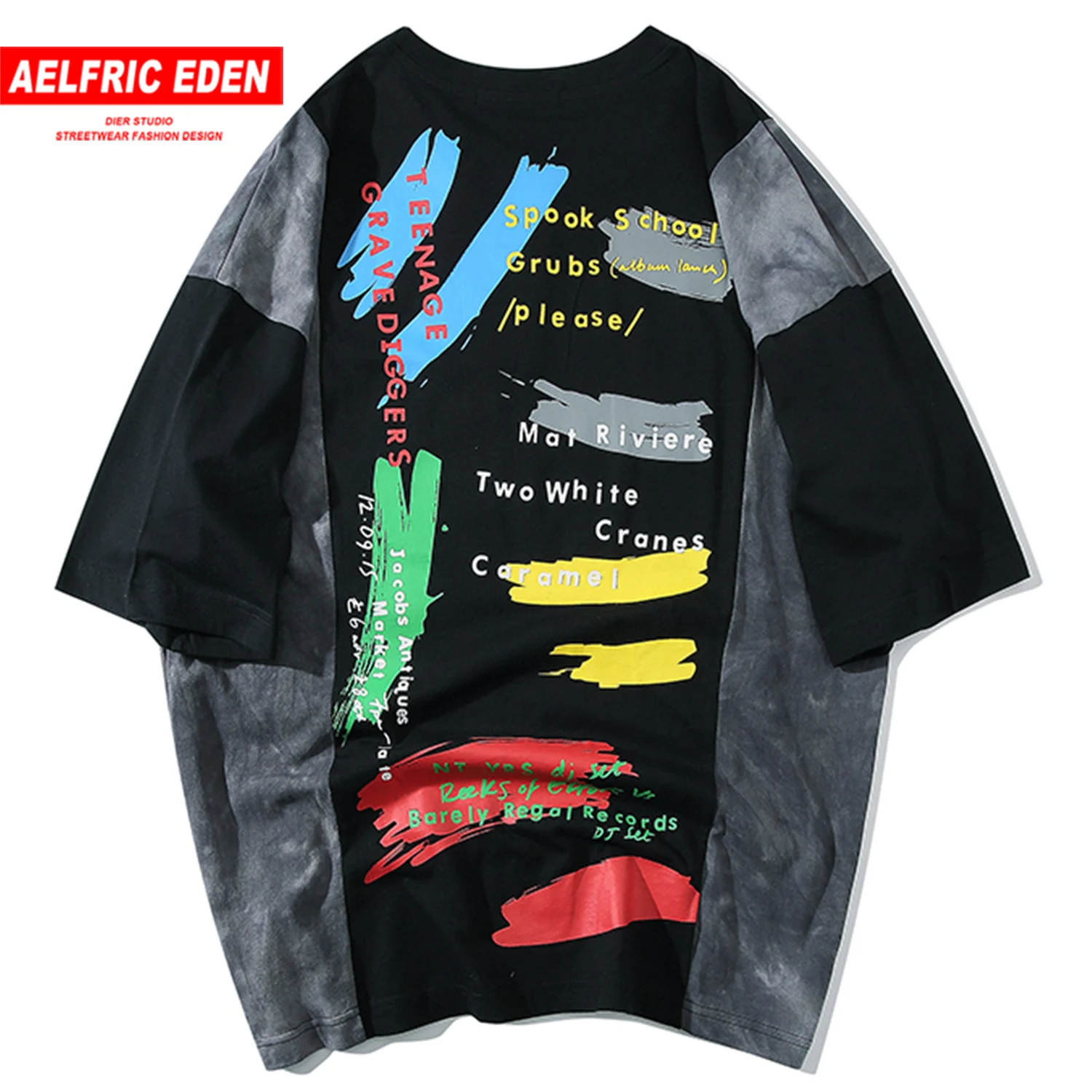 Aelfric Eden Harajuku/футболка хлопковая футболка в стиле ретро хип-хоп с надписями