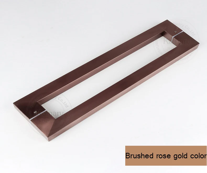 Матовая квадратная ручка из нержавеющей стали и стекла для офисной двери с