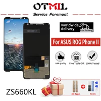 original 6 59 for asus rog phone ii zs660kl amoled lcd display touch screen digitizer assembly replacement for asus zs660kl