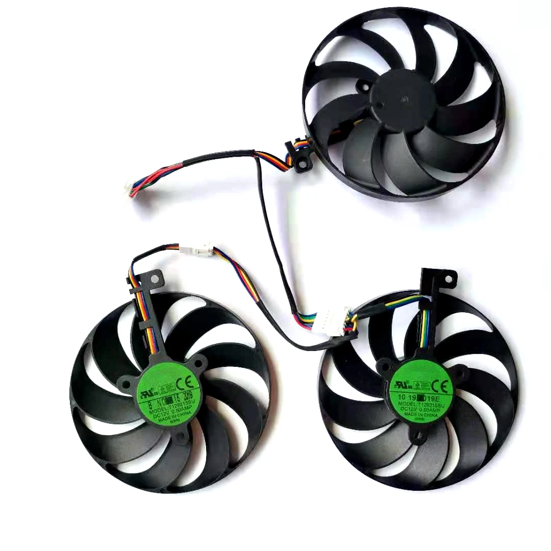 Новый T129215SU 3 шт./лот 88 мм 7pin для ASUS ROG STRIX RTX 2070 2080TI RTX2080 RX 5600 XT 5700XT видеокарта