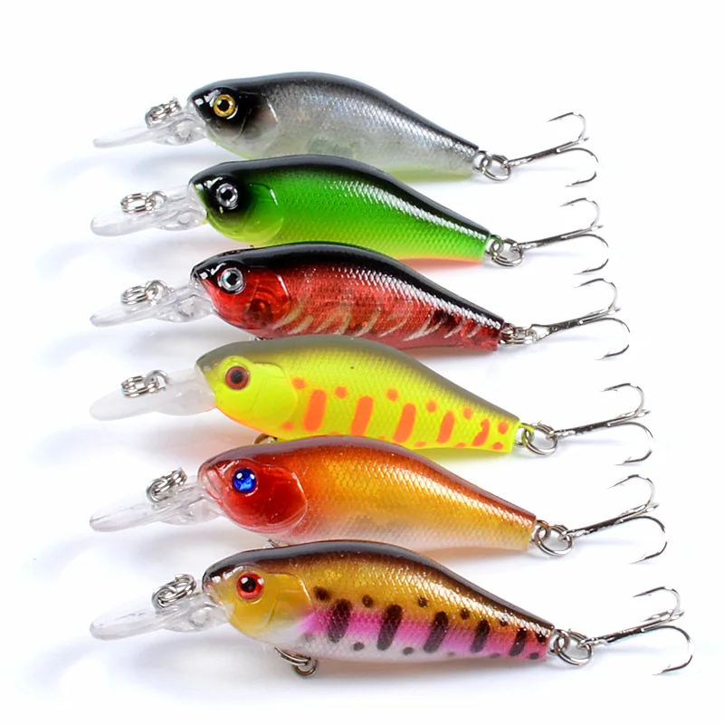 

1PCS Minnow Fishing Lure 70mm 6.8g Topwater Hard Bait Wobbler Jig Bait Crankbait Carp Striped Bass Pesca Fishing Tackle SwimBait