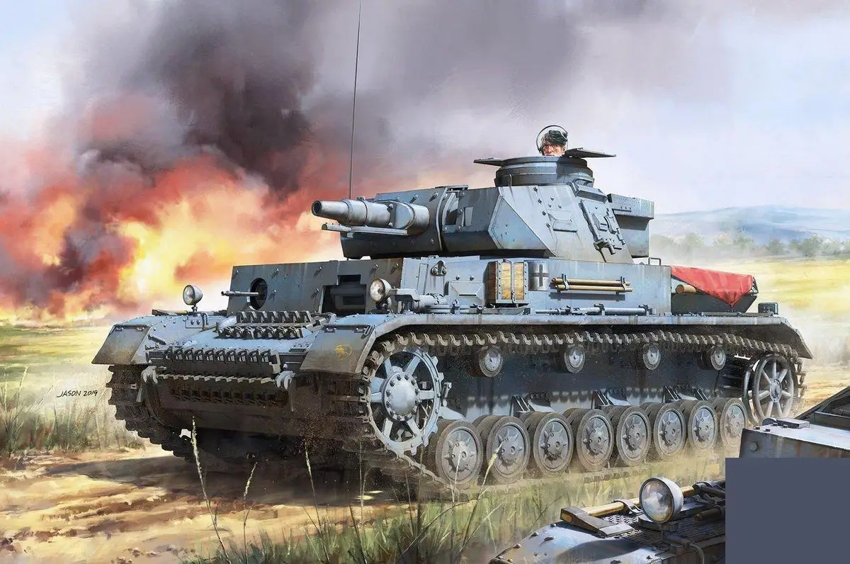 Бордюрная версия 1/35 немецкий танк PANZER IV F1 модель 3IN1|Наборы для сборки моделей| |