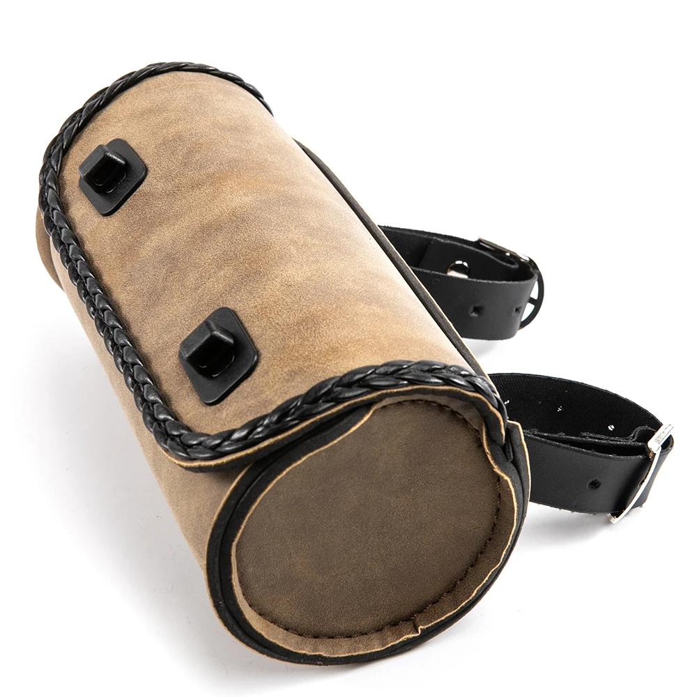 Универсальная мотоциклетная сумка из искусственной кожи для вилки, седла, руля и задней подножки для хранения инструментов для Honda Kawasaki Suzuki Yamaha.