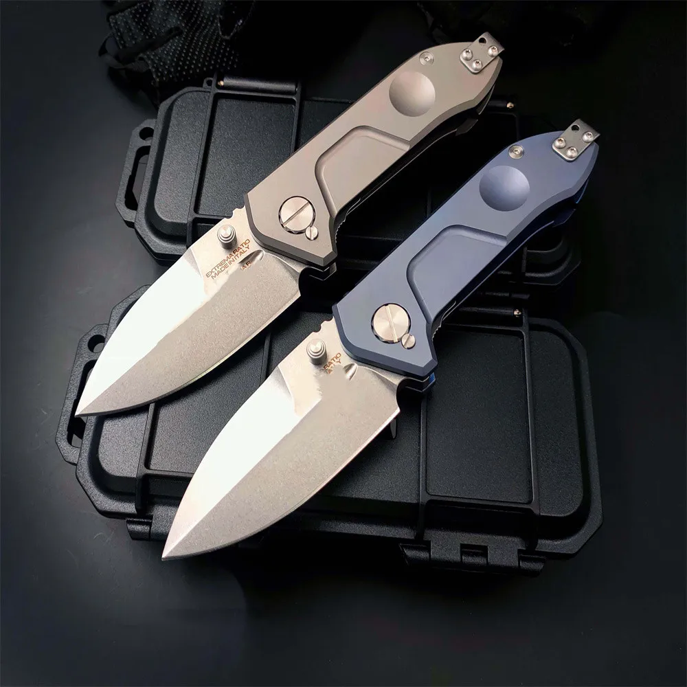 

Extrema Ratio Folding Tactical Knife D2 Blade Titanium Alloy Handle Edc Survival Tool High Hardness Hunting Self-Defense Knives
