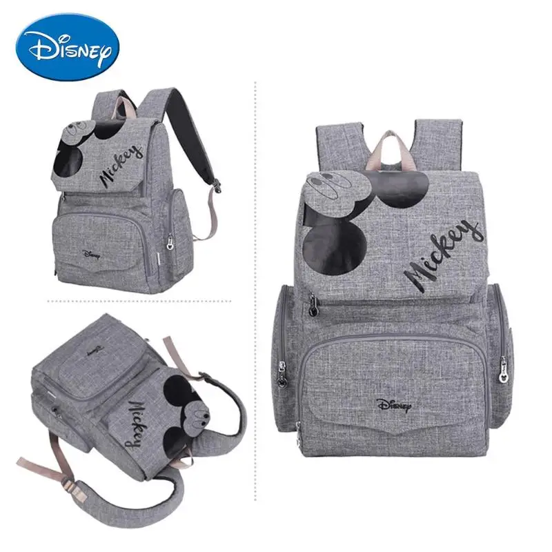 Сумка для подгузников Disney с Микки и Минни вместительный дорожный рюкзак мам