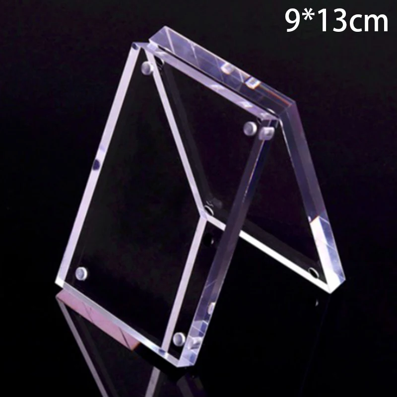 Magnetic Transparent Acrylic Picture Photo Frame Poster Display Stand Holder Table Price Tag Home Decoration | Дом и сад