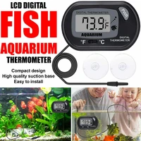 lcd digital aquarium thermometer fish tank water temperature meter aquarium temp detector fish alarm pet supplies tool aquatic