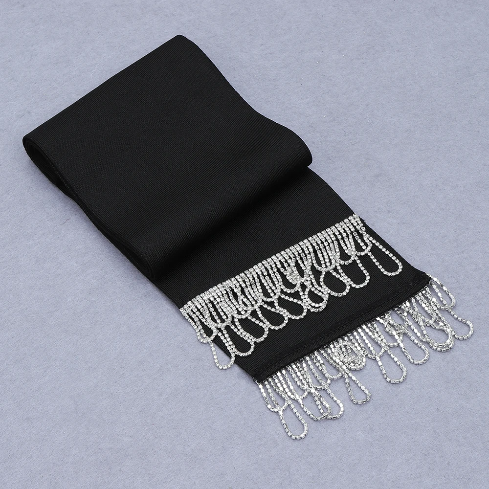 

sexy mini dress Black Strapless Sleeveless deep V Neck Buttock Tassel High Street Party Wear Dress club designer dresses runway