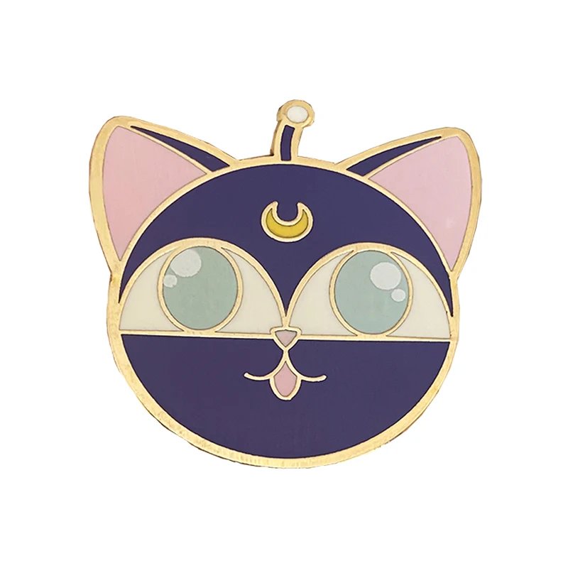 Пользовательские значки на лацкан с твердой Эмалью для девочки рисунок милой