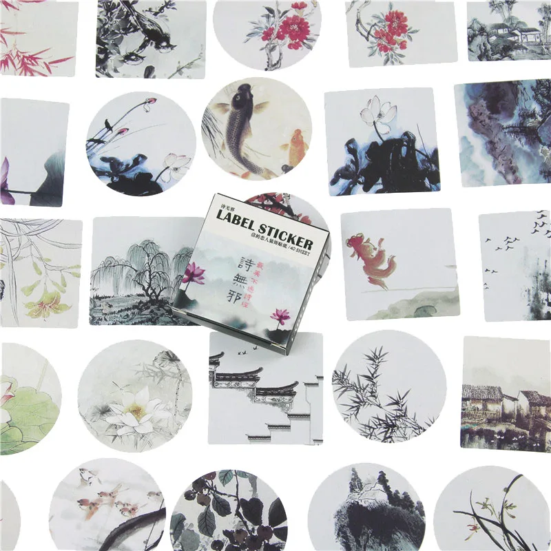 40 шт./упак. японские наклейки мини стиль бумажная наклейка печать Diy декоративная