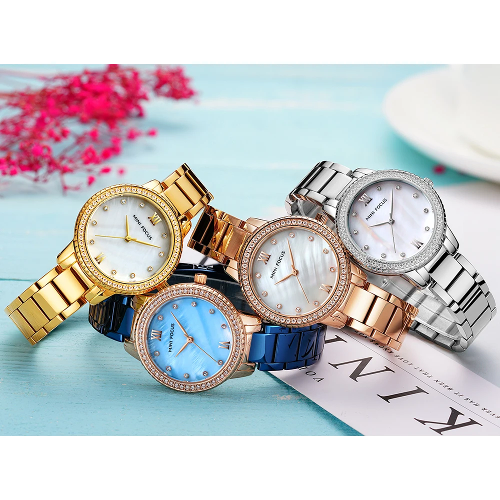 

MINIFOCUS Women Watches Top Brand Luxury Fashion Female Quartz Wrist Watch Ladies Clock Girl Relogio Feminino MF0226L.01