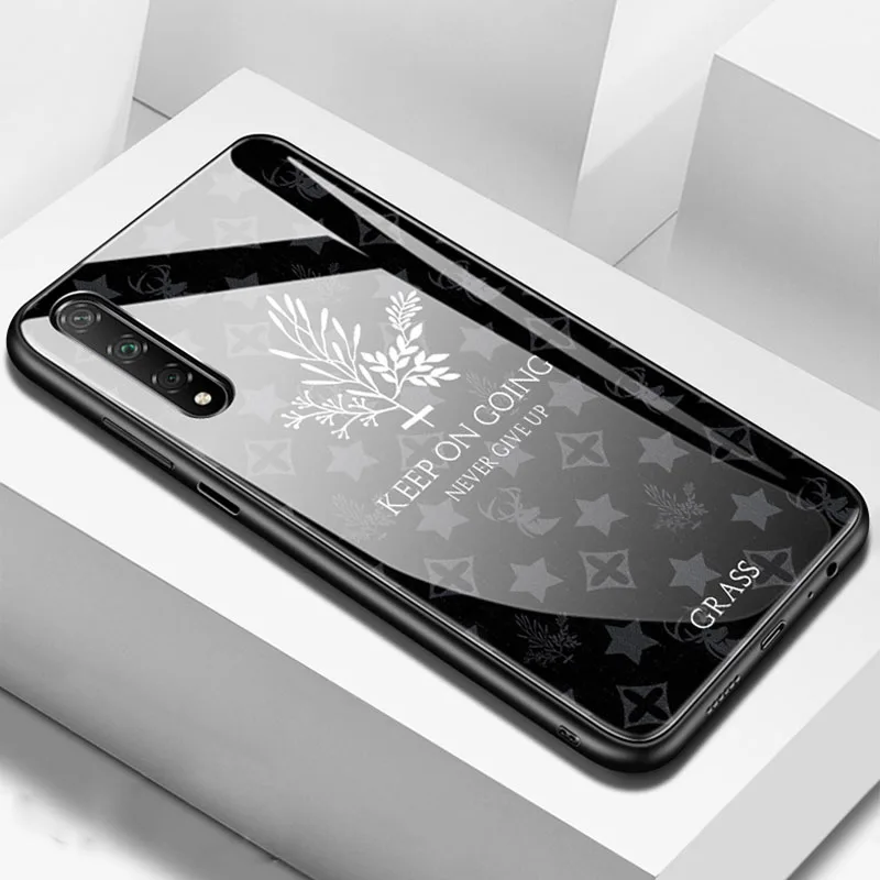 Чехол из закаленного стекла с изображением оленей травы для huawei Honor 20 S 20 s мягкий силиконовый Жесткий Чехол для huawei Honor 20 S 20 s