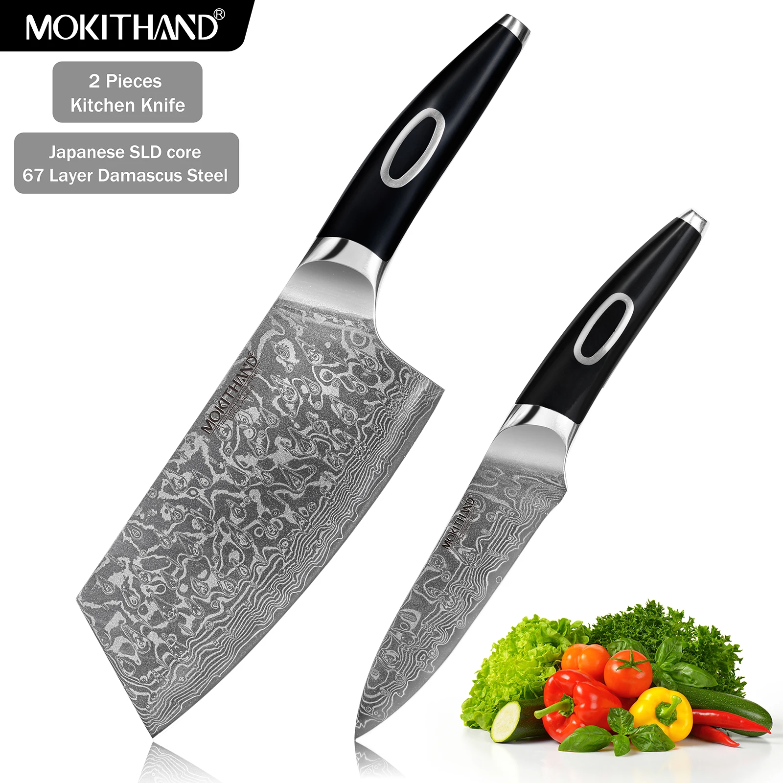 6.5 Inch Cleaver Knives Japanese Damascus Steel Chef Knife 67 Layer SLD Core Sharp Chinese Kitchen Vegetables Boning Knife
